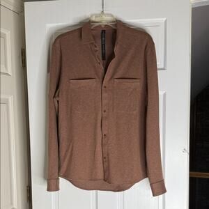 lululemon athletica Brown Casual Button Down Shirt. Small
